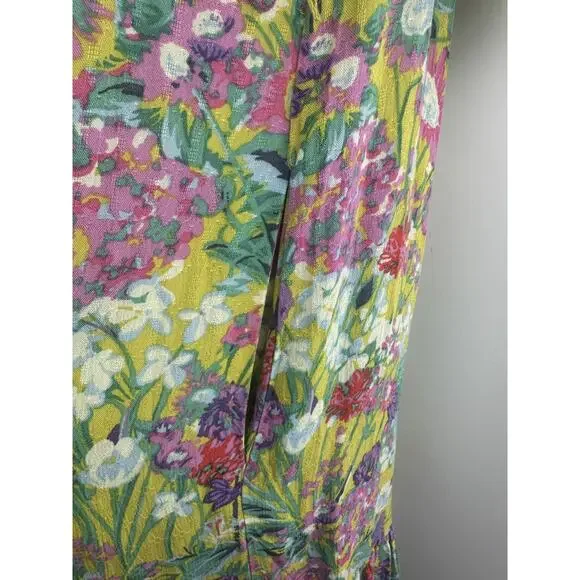 by Anthropologie Eliora Off the shoulder Floral Maxi Dress Small *Missing Belt - Picture 7 of 13